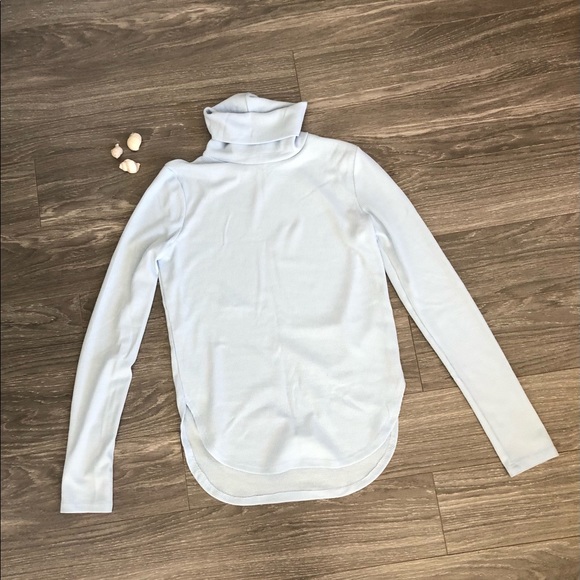 NWOT Light Blue Turtleneck Long Sleeve - Picture 2 of 2